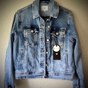 Women’s I& M Black Label Blue Denim Stretch Jacket, Size Large